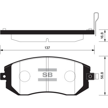 Колодки торм.дисковые Hi-Q SUBARU IMPREZA 02- (D929)