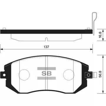Колодки торм.дисковые Hi-Q SUBARU IMPREZA 02- (D929)
