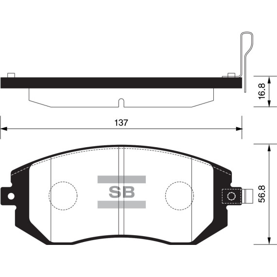 Колодки торм.дисковые Hi-Q SUBARU IMPREZA 02- (D929)