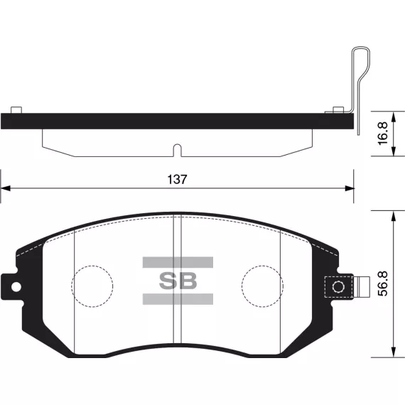 Колодки торм.дисковые Hi-Q SUBARU IMPREZA 02- (D929)
