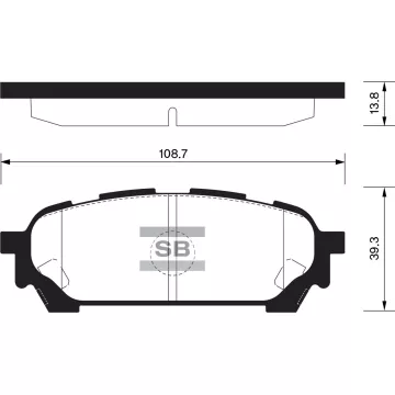 Колодки торм.дисковые Hi-Q SUBARU IMPREZA 04-07 R (D1004)