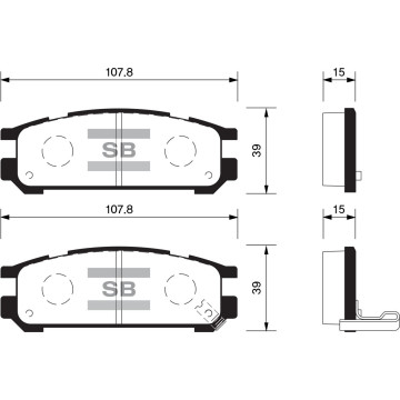 Колодки торм.дисковые Hi-Q SUBARU LEGACY 14 91-94 96-98 R (D471)