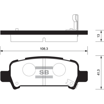 Колодки торм.дисковые Hi-Q SUBARU LIBERTY 98- R (D770)