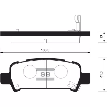 Колодки торм.дисковые Hi-Q SUBARU LIBERTY 98- R (D770)