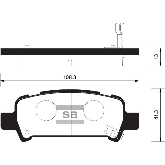 Колодки торм.дисковые Hi-Q SUBARU LIBERTY 98- R (D770)