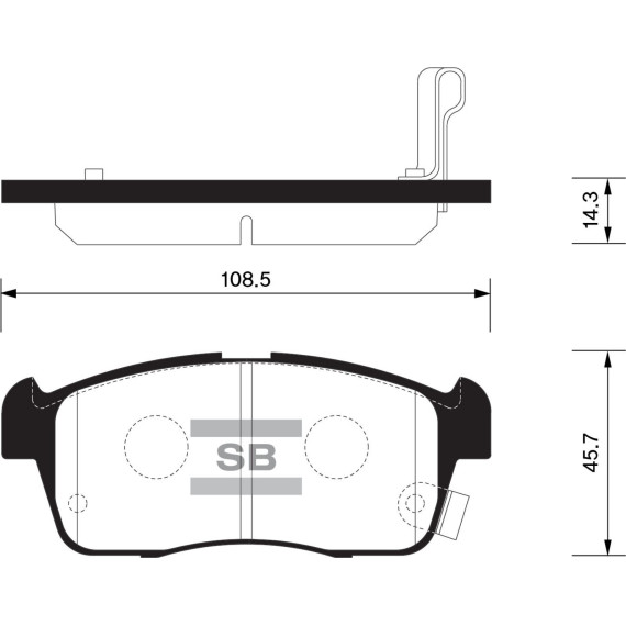 Колодки торм.дисковые Hi-Q SUZUKI SWIFT 00-05 (AN-661WK)