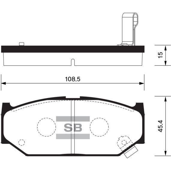 Колодки торм.дисковые Hi-Q SUZUKI SWIFT 05- (D1614)