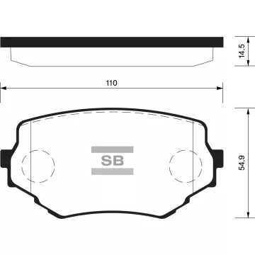 Колодки торм.дисковые Hi-Q SUZUKI XL-7 04-06 (D680)