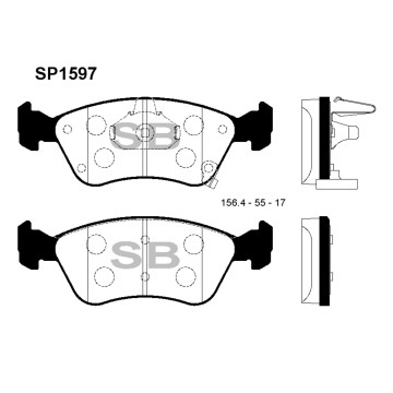 Колодки торм.дисковые Hi-Q TOYOTA AVENSIS LIFTBACK (T22) 99-03