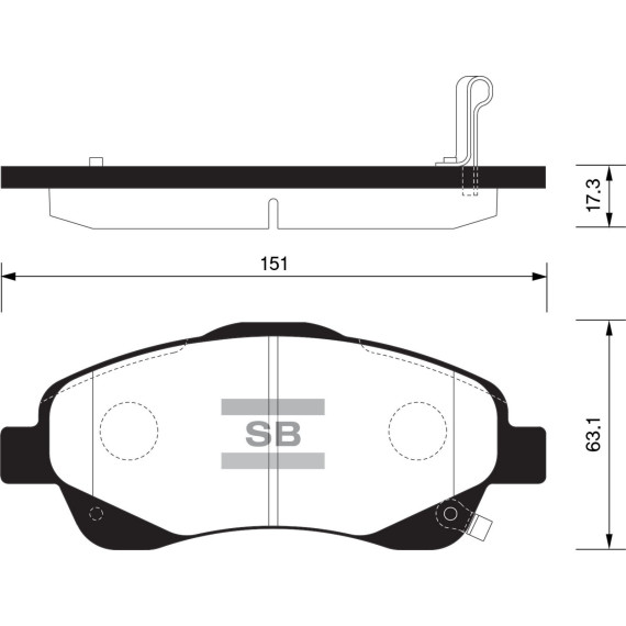 Колодки торм.дисковые Hi-Q TOYOTA AVENSIS (T25) 03-08