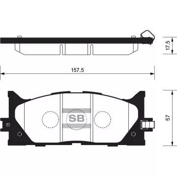 Колодки торм.дисковые Hi-Q TOYOTA CAMRY 07- (D1293)