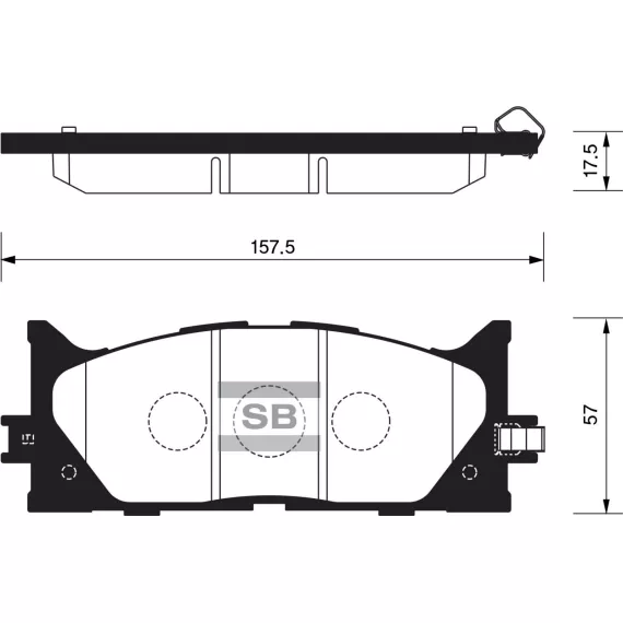 Колодки торм.дисковые Hi-Q TOYOTA CAMRY 07- (D1293)
