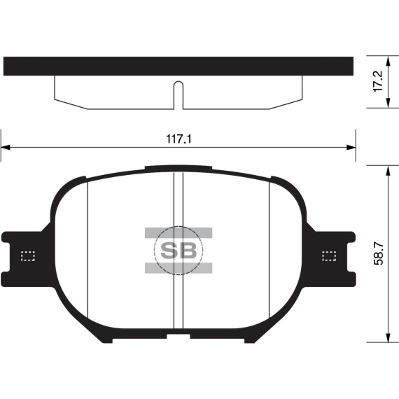 Колодки торм.дисковые Hi-Q TOYOTA CELICA 01-05 Corolla (1997-2004) Crown (2003-2008)