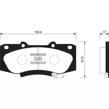 Колодки торм.дисковые Hi-Q TOYOTA HI-LUX 05-11 (D1567)