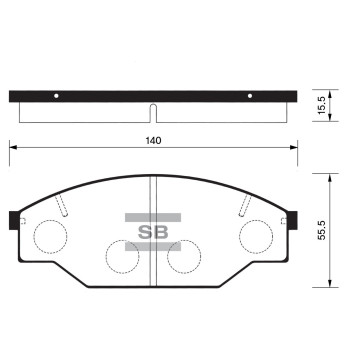 Колодки торм.дисковые Hi-Q TOYOTA HI-LUX