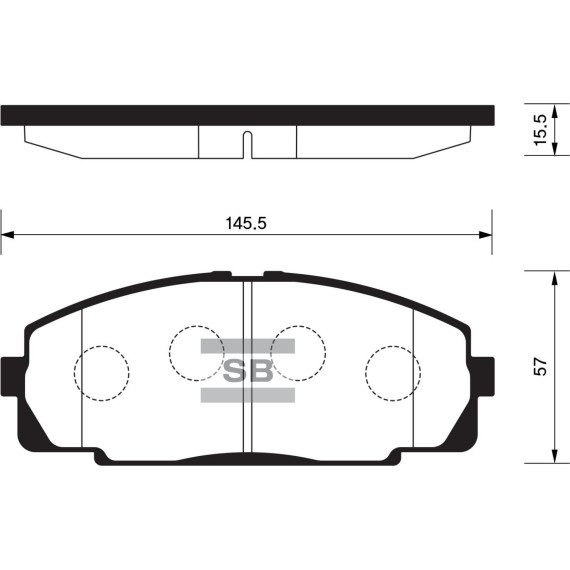 Колодки торм.дисковые Hi-Q TOYOTA HIACE IV (LATIN AMERICA) 07MY