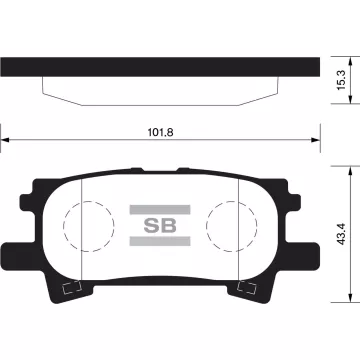 Колодки торм.дисковые Hi-Q TOYOTA HIGHLANDER 04-07 R (D996)