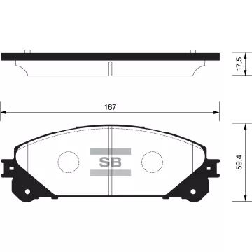 Колодки торм.дисковые Hi-Q TOYOTA HIGHLANDER 08- (D1324)