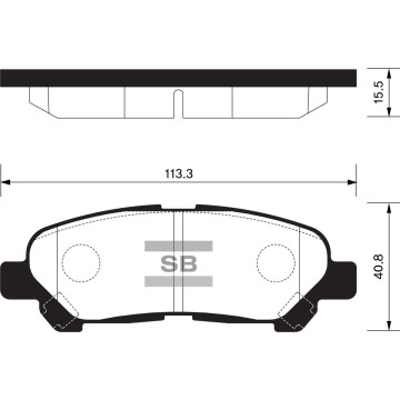 Колодки торм.дисковые Hi-Q TOYOTA HIGHLANDER 08- R (D1325)