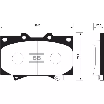 Колодки торм.дисковые Hi-Q TOYOTA LAND CRUISER 05-07 (D772)