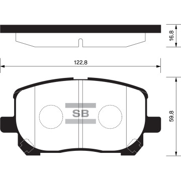Колодки торм.дисковые Hi-Q TOYOTA MATRIX 03-08 (D923)