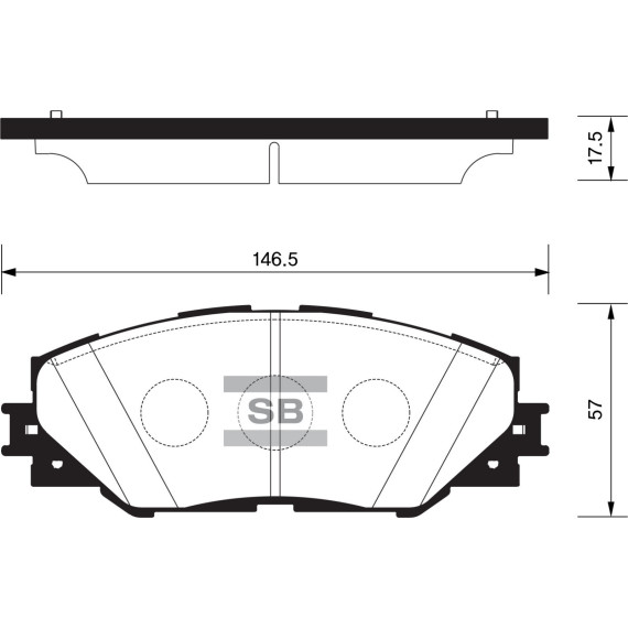 Колодки торм.дисковые Hi-Q TOYOTA RAV4 3.5L 06- (D1211)