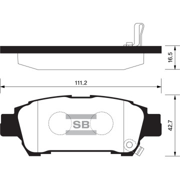 Колодки торм.дисковые Hi-Q TOYOTA SIENNA 04-10 R (D995)