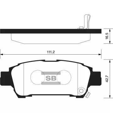 Колодки торм.дисковые Hi-Q TOYOTA SIENNA 04-10 R (D995)
