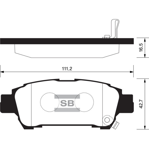 Колодки торм.дисковые Hi-Q TOYOTA SIENNA 04-10 R (D995)