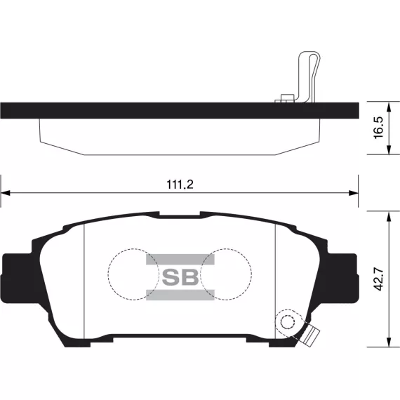 Колодки торм.дисковые Hi-Q TOYOTA SIENNA 04-10 R (D995)