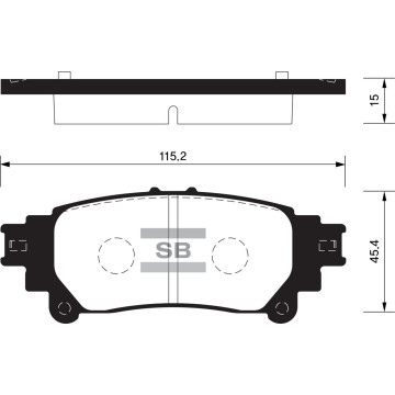 Колодки торм.дисковые Hi-Q TOYOTA SIENNA 11- R (D1391)