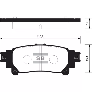 Колодки торм.дисковые Hi-Q TOYOTA SIENNA 11- R (D1391)