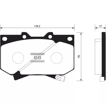 Колодки торм.дисковые Hi-Q TOYOTA TUNDRA 99-03 (D812)
