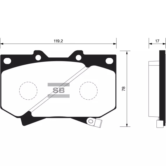 Колодки торм.дисковые Hi-Q TOYOTA TUNDRA 99-03 (D812)