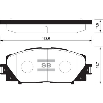 Колодки торм.дисковые Hi-Q TOYOTA YARIS 07- (D1184)