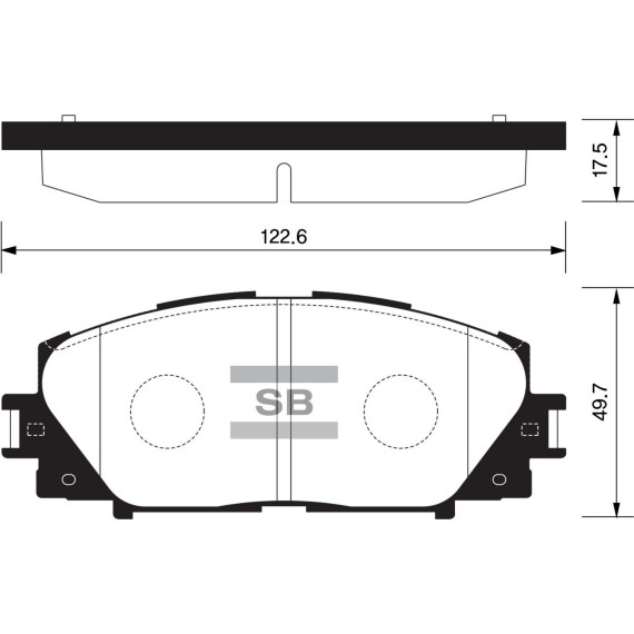 Колодки торм.дисковые Hi-Q TOYOTA YARIS 07- (D1184)