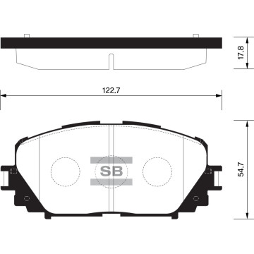 Колодки торм.дисковые Hi-Q TOYOTA YARIS SE 12- (D1628)