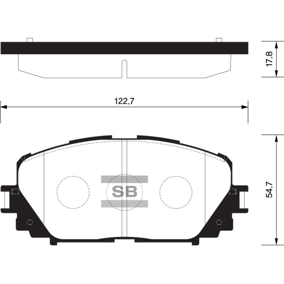 Колодки торм.дисковые Hi-Q TOYOTA YARIS SE 12- (D1628)