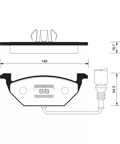 Колодки торм.дисковые Hi-Q VOLKSWAGEN BORA 98-05