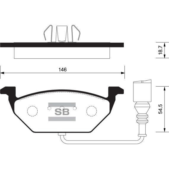 Колодки торм.дисковые Hi-Q VOLKSWAGEN BORA 98-05