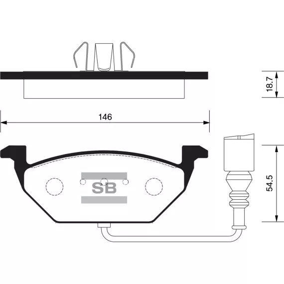 Колодки торм.дисковые Hi-Q VOLKSWAGEN BORA 98-05