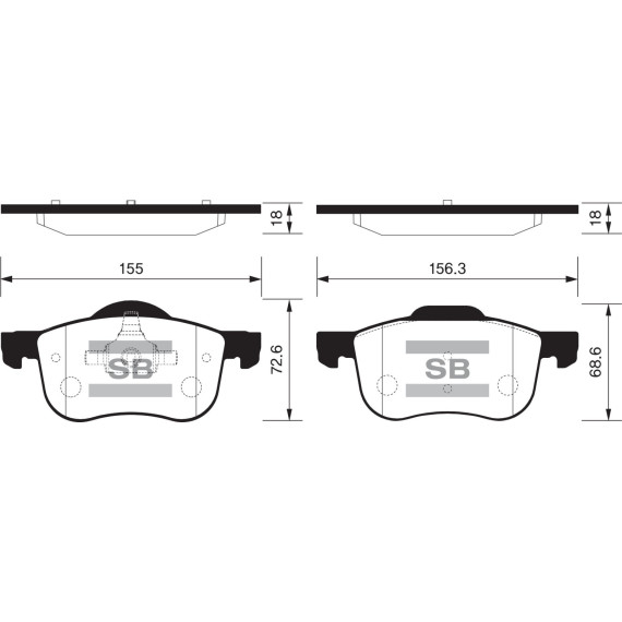 Колодки торм.дисковые Hi-Q VOLVO S60 00-10 (D794)