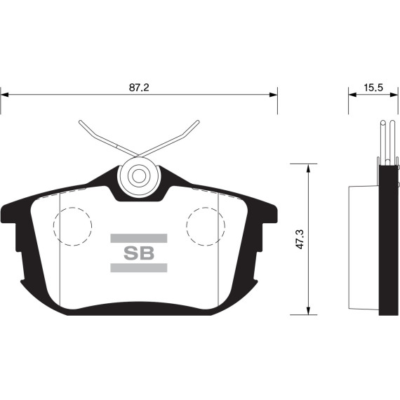 Колодки торм.дисковые Hi-Q VOLVO V40 00-04 R (D838)