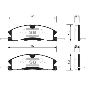 Колодки торм.дисковые Hi-Q передн. FORD EXPLORER SPORT 14 (D1611)