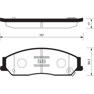 Колодки торм.дисковые передние Hi-Q TOYOTA CAMRY 2001-2011