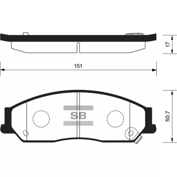Колодки торм.дисковые передние Hi-Q TOYOTA CAMRY 2001-2011