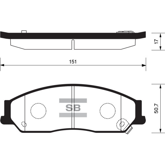 Колодки торм.дисковые передние Hi-Q TOYOTA CAMRY 2001-2011