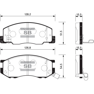 Колодки торм.дисковые передние Hi-Q TOYOTA LiteAce (фургон/автобус) -1995