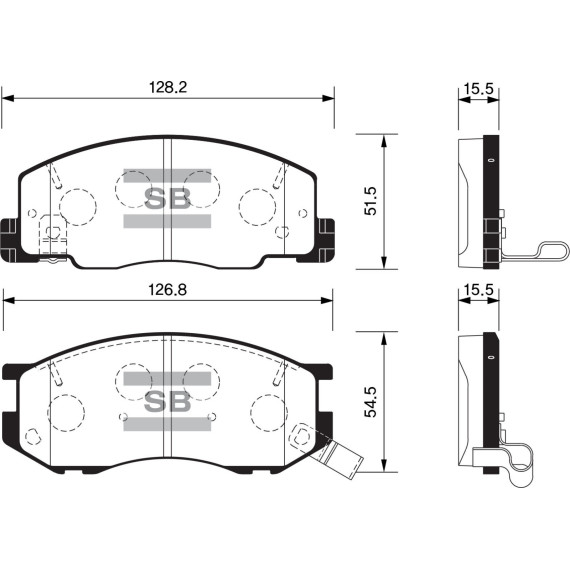 Колодки торм.дисковые передние Hi-Q TOYOTA LiteAce (фургон/автобус) -1995