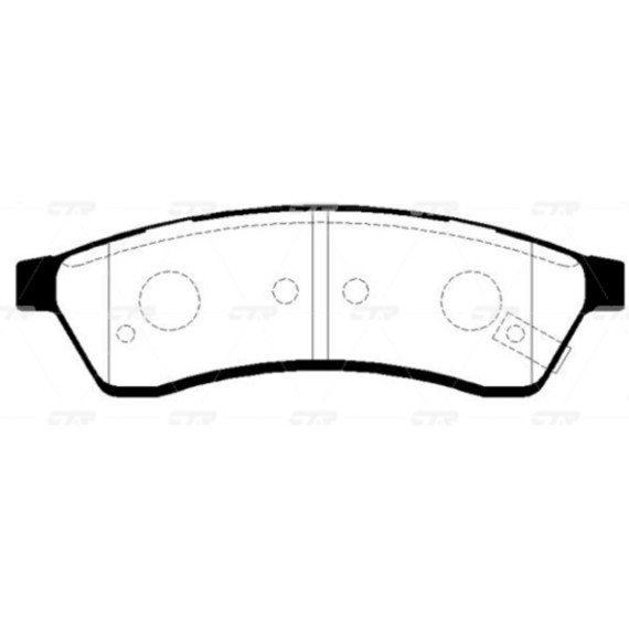 Колодки тормозные дисковые CHEVROLET EPICA 96475028 GK0444